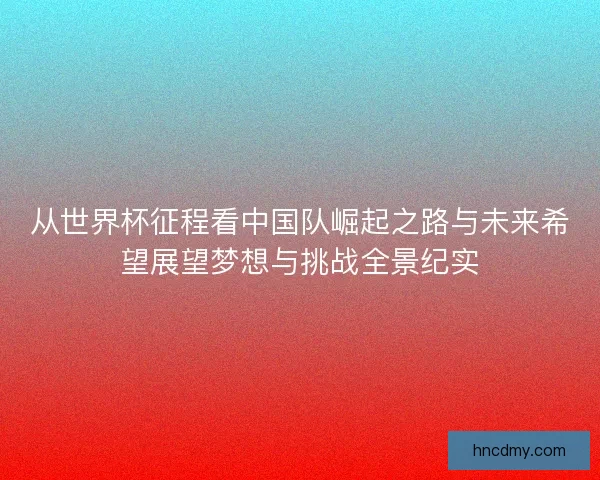 从世界杯征程看中国队崛起之路与未来希望展望梦想与挑战全景纪实